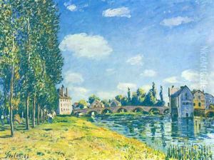 Bridge von Moret at Summer by Alfred Sisley