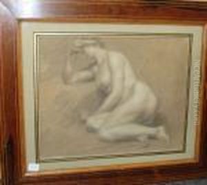 Etude D'un Nu Feminin by Pierre-Paul Prud'hon