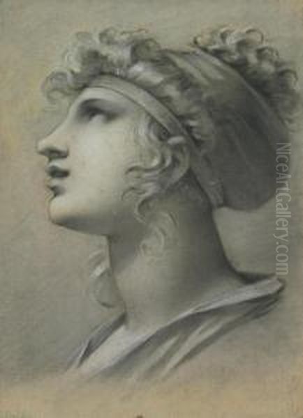 Head Of A Muse In Profile Facing Left - view 1