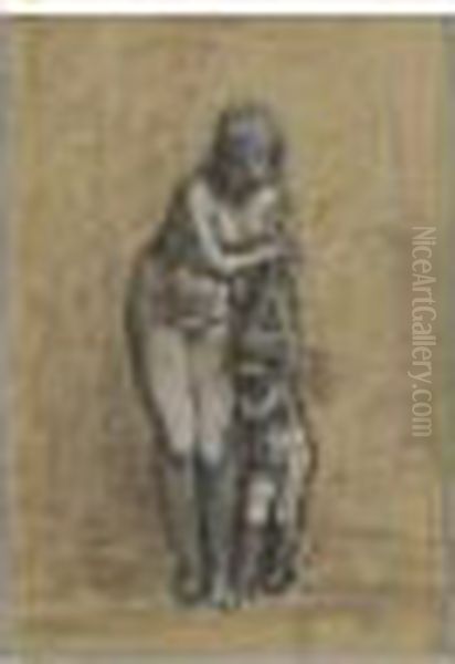 L'amour Pris Par Les Ailes Ou Etude Pour Venus Au Bain - view 1
