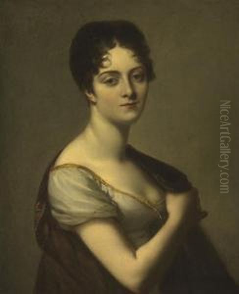 A Portrait Of Marie Adrienne Herve Louise De Carbonnel De Canisy, Duchesse De Vicence - view 1