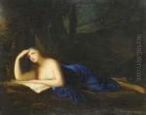 Muse Mit Blauem Tuch. by Pierre-Paul Prud'hon