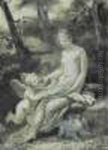 Psyche Et L'amour. by Pierre-Paul Prud'hon