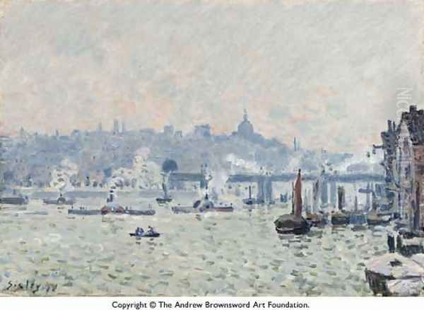 View of the Thames: Charing Cross Bridge - view 1