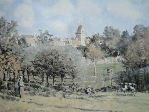 Saint Lubin by Alfred Sisley