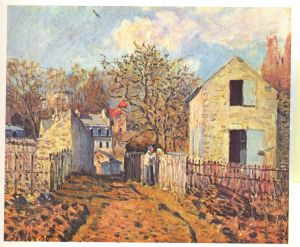Village de Voisins by Alfred Sisley