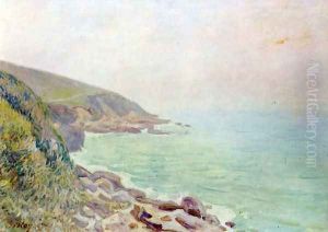Welshman coast in the fog by Alfred Sisley