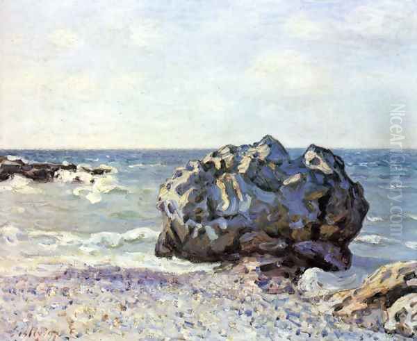 Bay of long country with rock - view 1