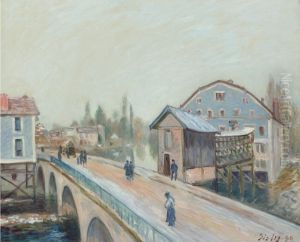 Le Pont de Moret by Alfred Sisley