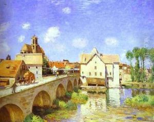 The Bridge at Moret by Alfred Sisley
