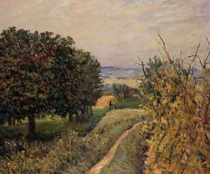Among the Vines 1874 by Alfred Sisley