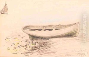 Etude De Bateaux by Alfred Sisley