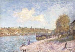 La berge a Saint-Mammes La berge a Saint-Mammes