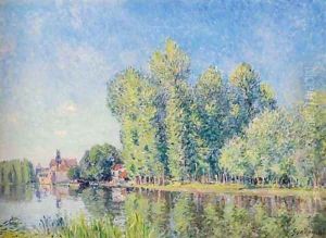 Le Loing à Moret by Alfred Sisley