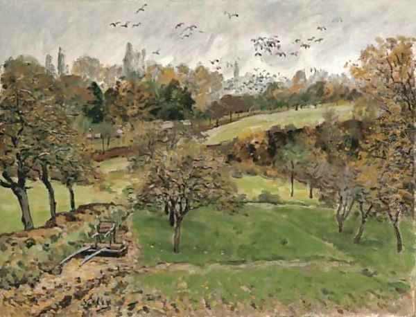 Paysage d'automne à Louveciennes - view 1