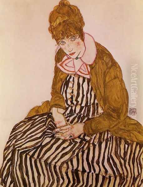 Edith Schiele Seated - view 1
