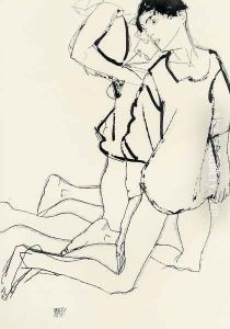 Two Kneeling Figures Aka Parallelogram
