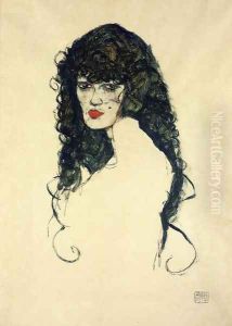Portrait of a Woman with Black Hair