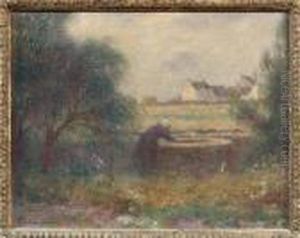 Paysanne Au Puits by Ferdinand Loyen Du Puigaudeau