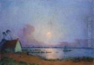 Nuit Bleutee Sur Le Marais De La Grande Briere