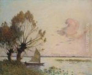 Voilier Sur Le Marais De La Grande Briere