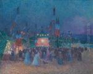 Fete Foraine Du 14 Juillet by Ferdinand Loyen Du Puigaudeau