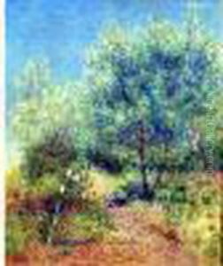 Le Jardin De L'artiste Au Manoir De Kervaudu by Ferdinand Loyen Du Puigaudeau