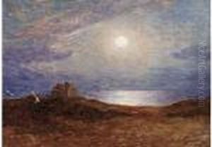 Clair De Lune Sur La Cote De Croisic by Ferdinand Loyen Du Puigaudeau
