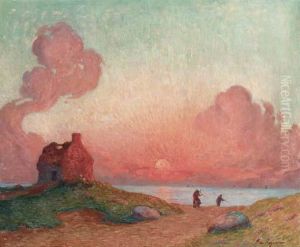 Coucher De Soleil by Ferdinand Loyen Du Puigaudeau