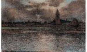 Le Bourg De Batz-sur-mer La Nuit by Ferdinand Loyen Du Puigaudeau