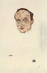 Head Of Dr Fritsch by Egon Schiele