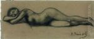 Femme Allongee by Pierre-Cecile Puvis De Chavannes