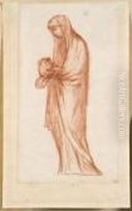 Figure De Femme En Pied by Pierre-Cecile Puvis De Chavannes