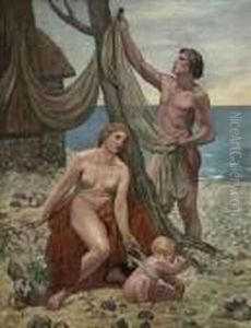 The Fisherman's Family by Pierre-Cecile Puvis De Chavannes