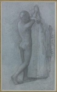 Etude De Jeune Homme Nu by Pierre-Cecile Puvis De Chavannes