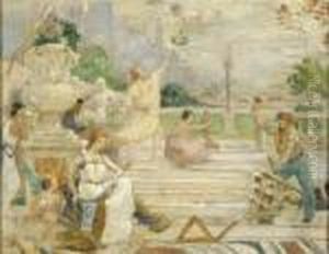 L'allegorie Du Travail by Pierre-Cecile Puvis De Chavannes