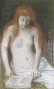La Liseuse by Pierre-Cecile Puvis De Chavannes