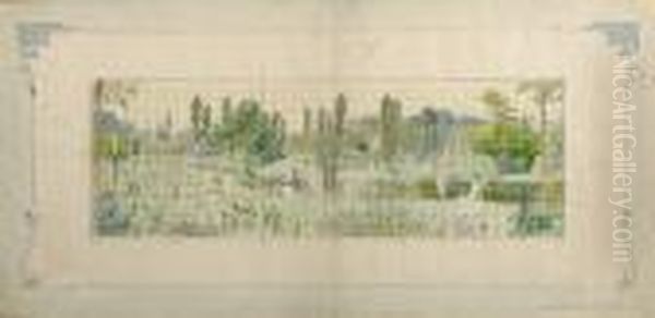 Projet D'une Fresque En Ceramique De Sarreguemines. - view 1