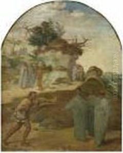 Biblische Szene. by Pierre-Cecile Puvis De Chavannes