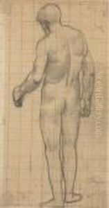 A Man Seen From Behind, Turned To The Left A Man Seen From Behind, Turned To The Left