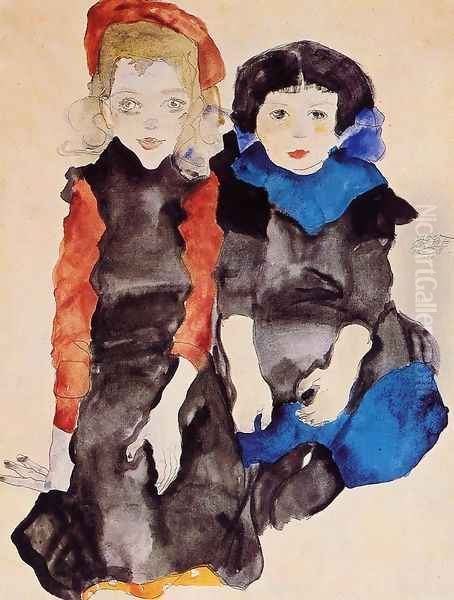 Two Little Girls - view 1