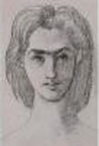 Portrait D'homme by Pierre-Cecile Puvis De Chavannes