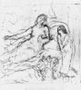 Tete De Femme by Pierre-Cecile Puvis De Chavannes