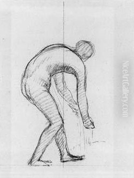 Homme Nu Courbe - view 1