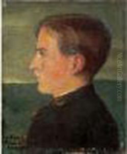 Jeune Homme De Profil En Habit Militaire. by Pierre-Cecile Puvis De Chavannes