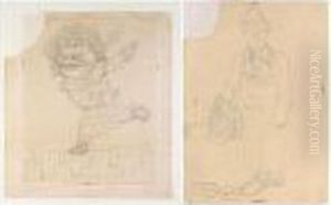Caricature Of A Music Hall Dancer by Pierre-Cecile Puvis De Chavannes