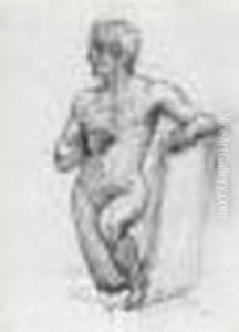 Jeune Homme Agenouille by Pierre-Cecile Puvis De Chavannes