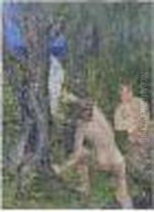 Baigneurs Sous Les Arbres Baigneurs Sous Les Arbres