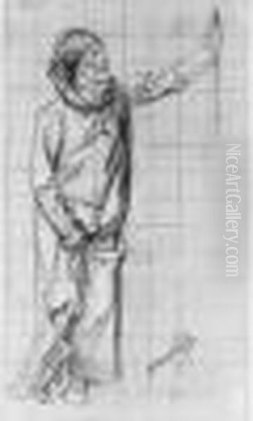 Personnage Debout Appuye - view 1