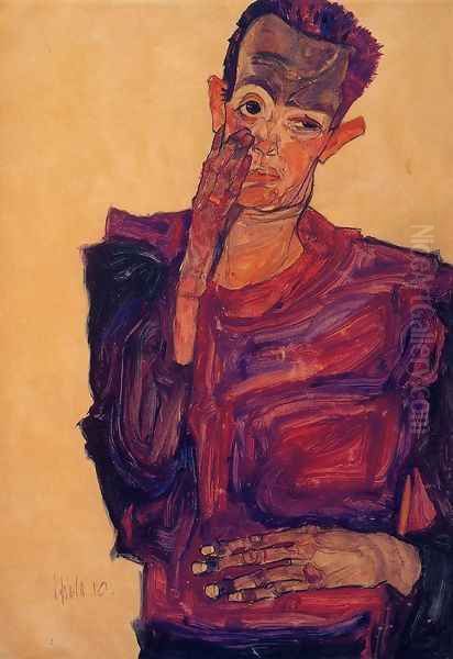 Self Portrait With Hand To Cheek - view 1